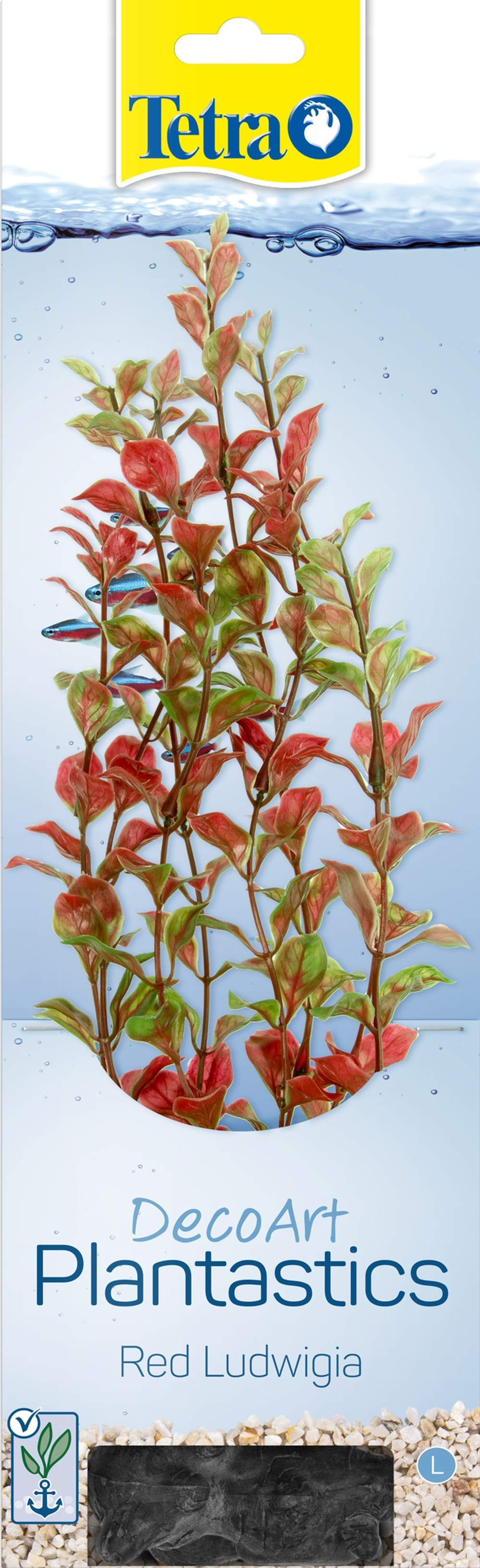 TETRA DecoArt Plant Растение пластиковое Red Ludwigia (Красная людвигия)