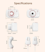 Белый вибростимулятор с вакуумом в форме фотоаппарата BeYourLover Alberta VX007H