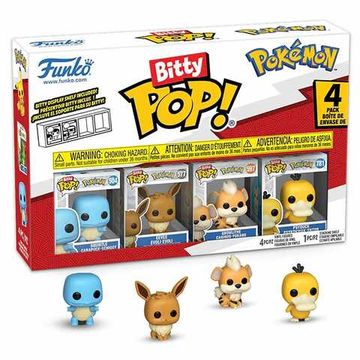 Набор Funko Bitty POP! Pokemon Squirtle+Eevee+Growlithe+Psyduck 4шт 81135