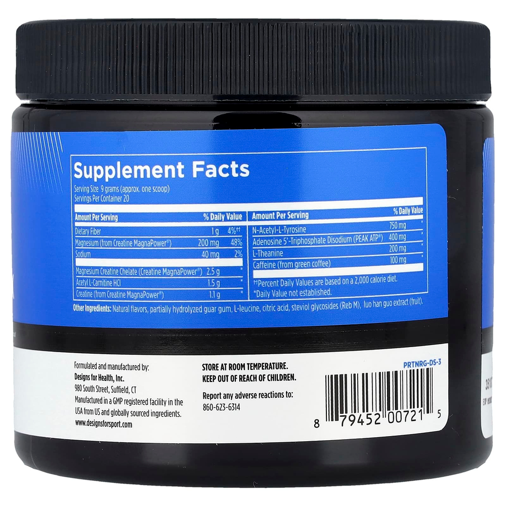 Designs For Health, Designs for Sport®, комплекс для тренировок, клубника, 180 г (6,3 унции)