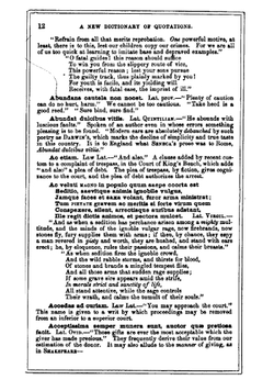 A new dictionary of quotations from the Greek, Latin, and modern languages | Сборник