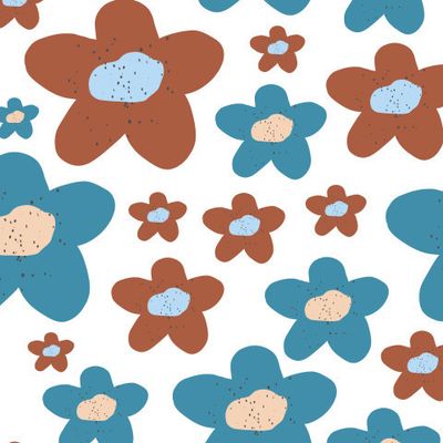 Милые цветочки Винтаж. На белом.