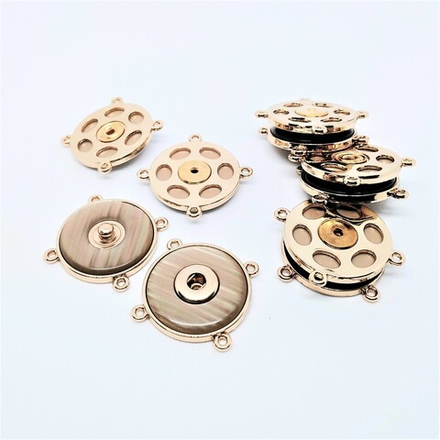 Кнопки №1268, 25мм, цв.коричневый ( MS K-83)