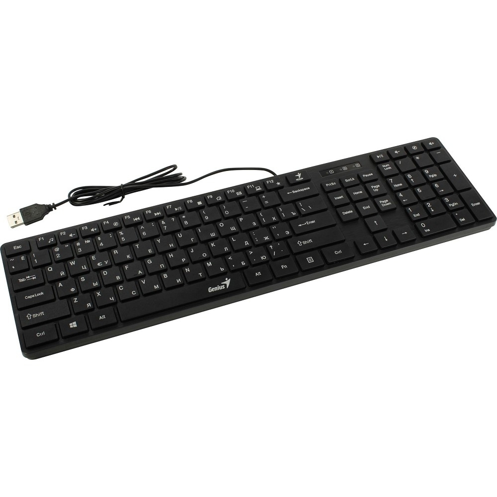 Клавиатура Клавиатура Genius SlimStar126 Black USB [31310017402/31310017417]
