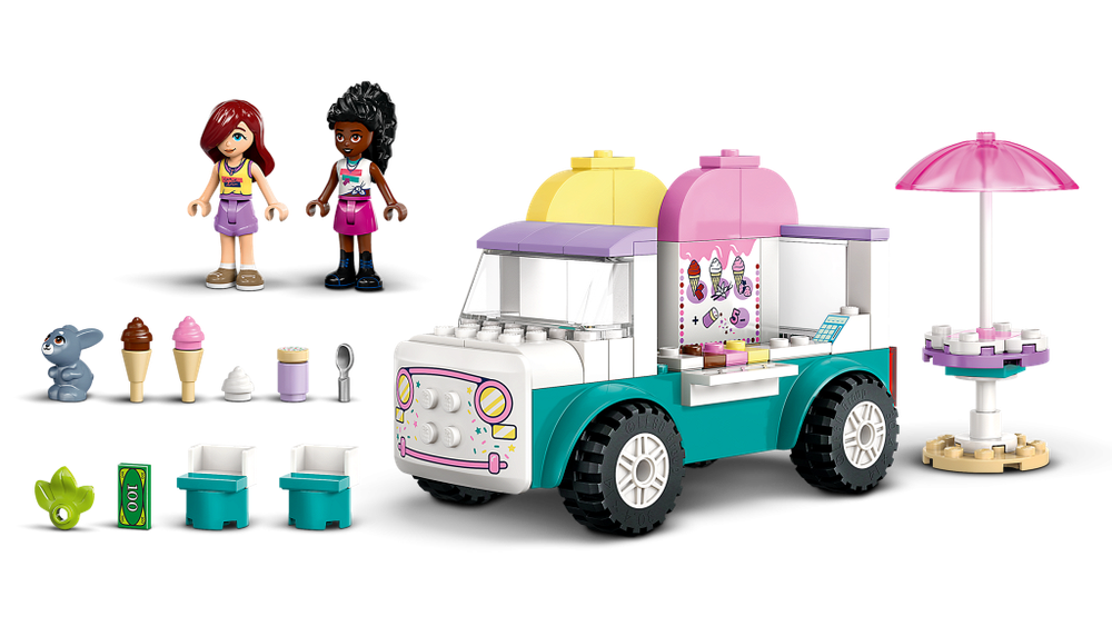 LEGO Friends 42644 «Грузовик с мороженым в Хартлейк-Сити» — летнее настроение