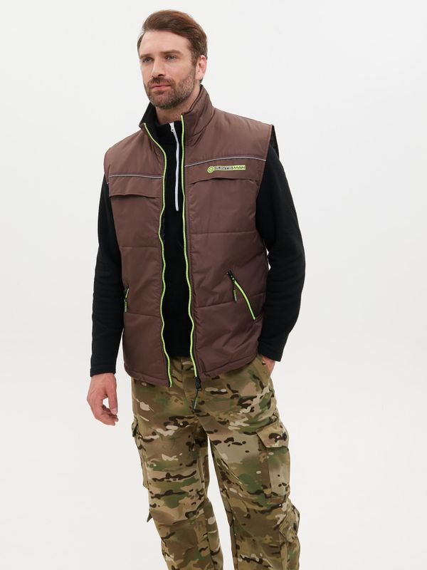 Жилет демисезонный Беркут ткань Дюспо цвет Коричневый