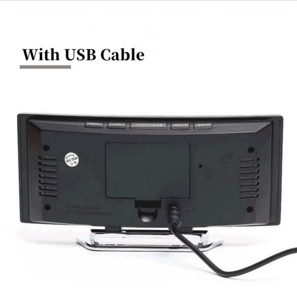 Часы зеркальные LED MIRROR NA-7816 белое свечение