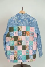 Куртка Soeurs с Розовыми Рыбами / Pink Fishes синяя