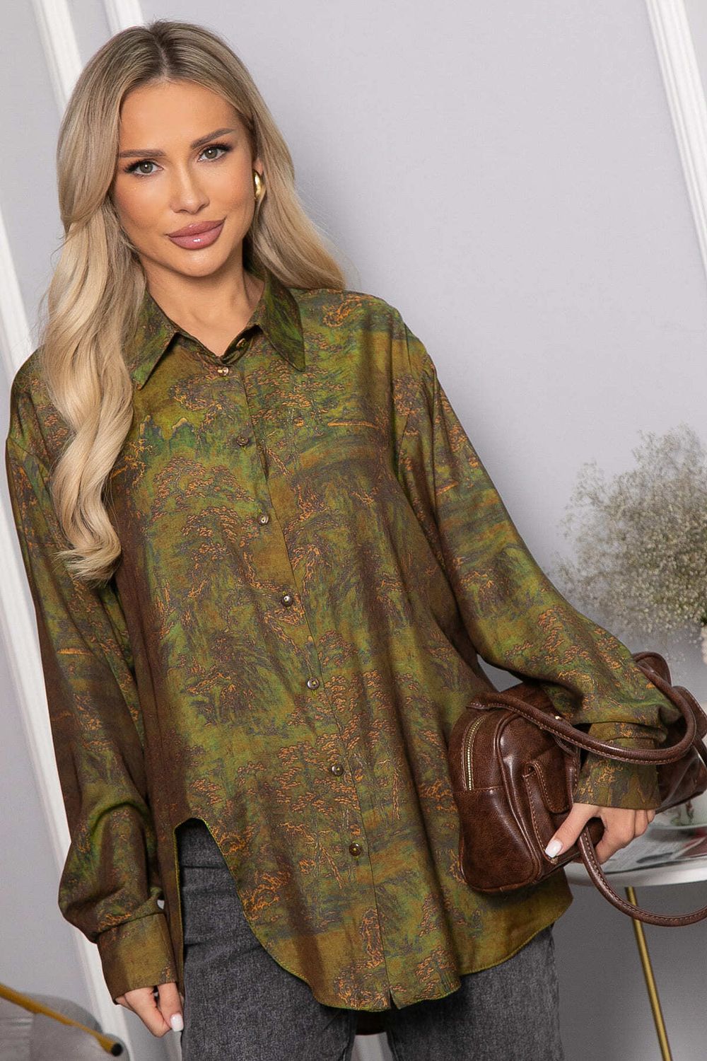 Блуза Тайна очарования (зеленая) Б14434-5М LT Collection