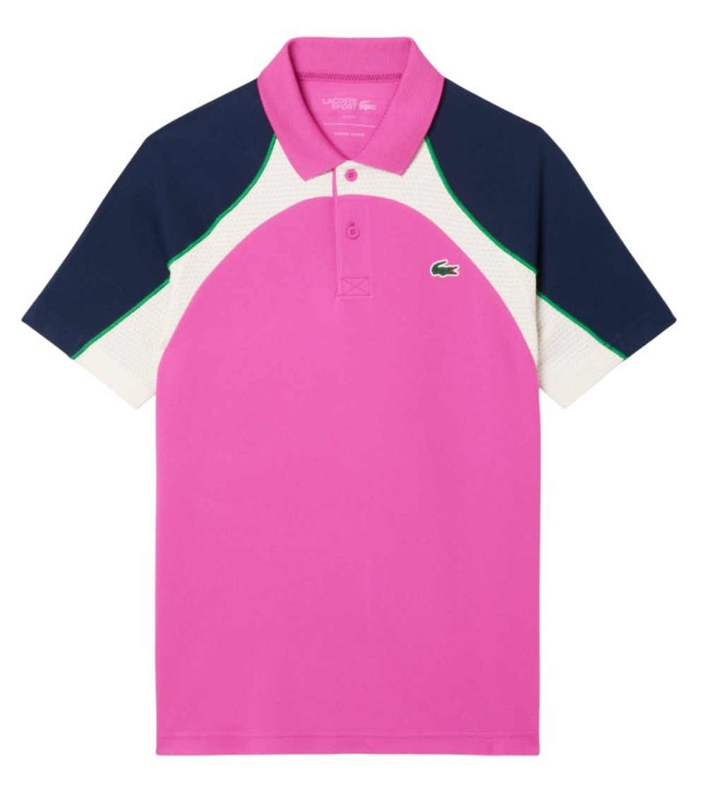 Теннисное поло Lacoste Ultra Dry Colorblock Tennis