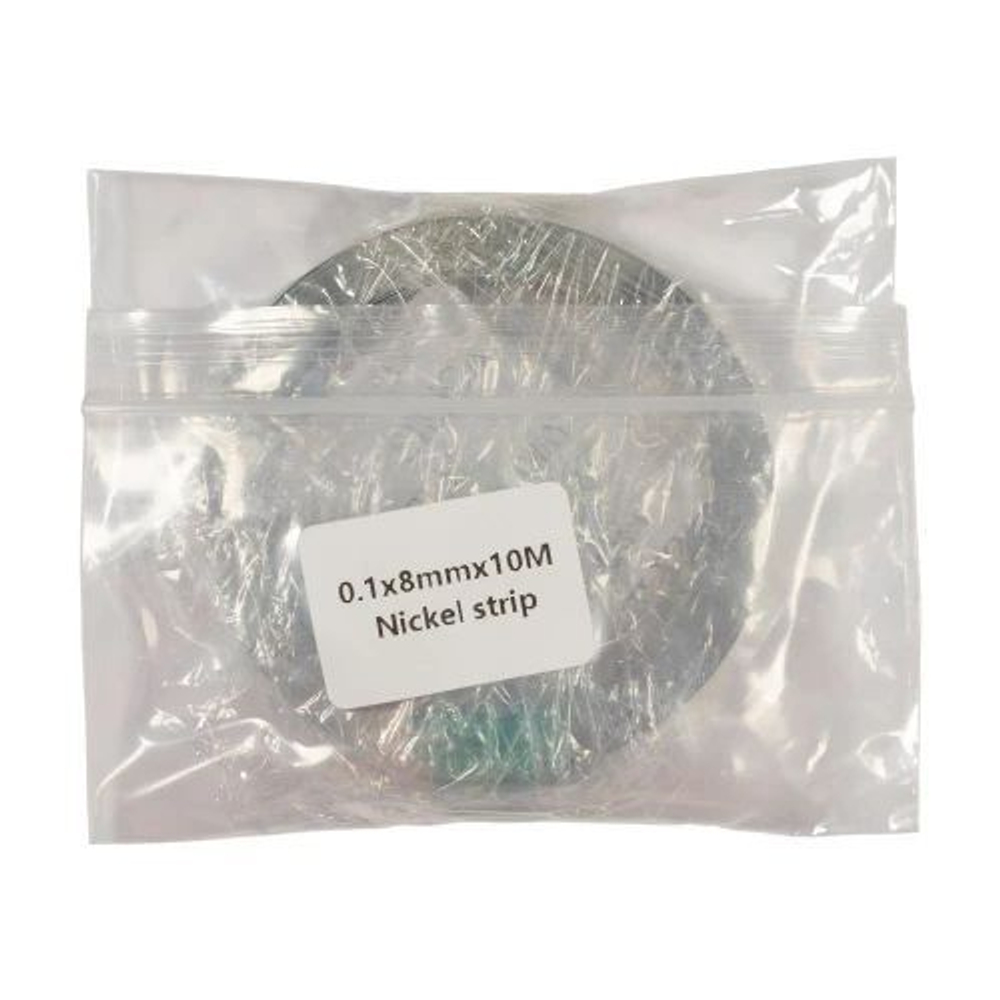 Никелированная лента для сварки и пайки аккумуляторов 0.10*8мм (10 метров)