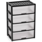 Комод "Колорит" 4-х секцион. широкий (чёрный)