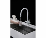 Смеситель для кухни Paulmark Salix Sa213419-WH белый матовый
