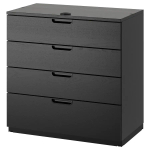 Комод - IKEA GALANT/ГАЛАНТ ИКЕА, 80х45х80 см, черный