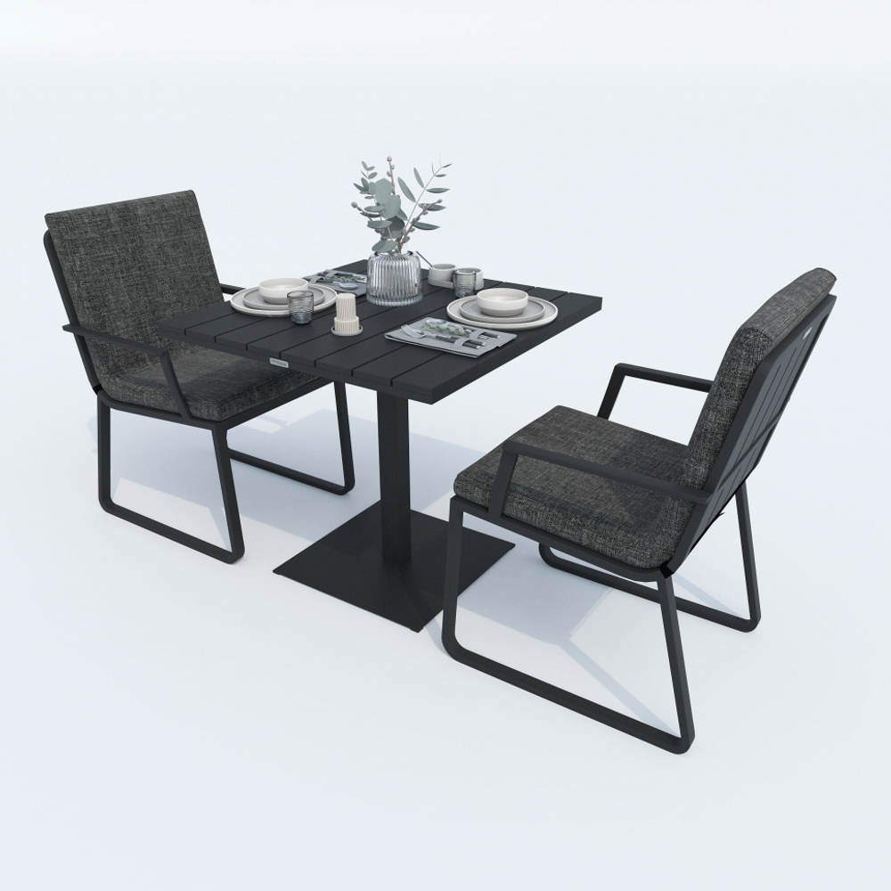 Стол обеденный Ideal Patio ДОЛЛА алюминий 80х80 см (1 ножка)