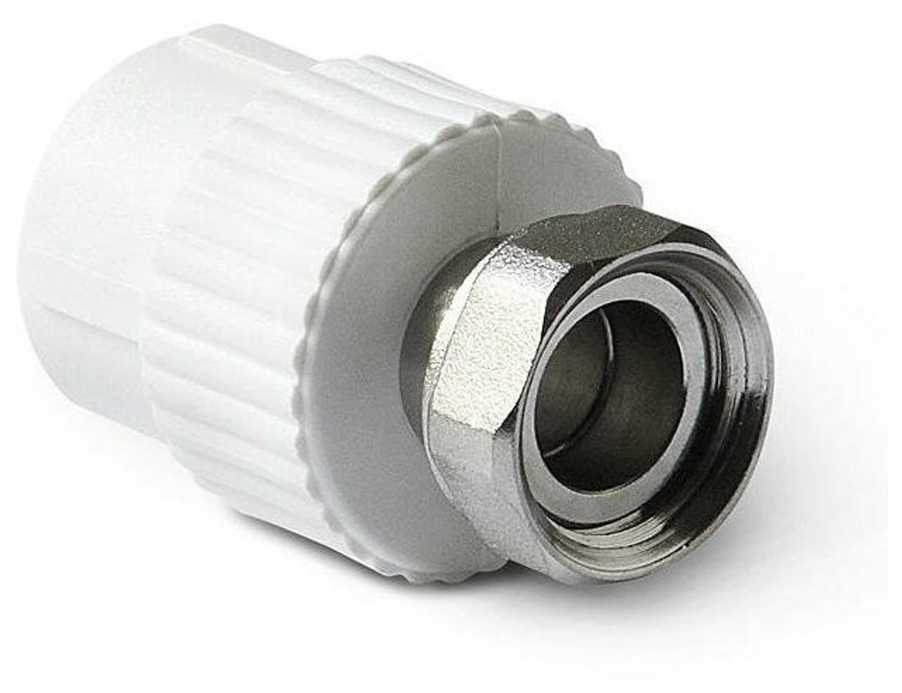 Муфта 32х1" с накидной гайкой Valfex полипропиленовая белая 10139332 ( упак 2шт )