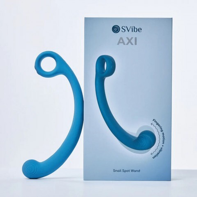 Стимулятор точки G SVibe Snail AXI с вибрацией и имитацией движений голубой