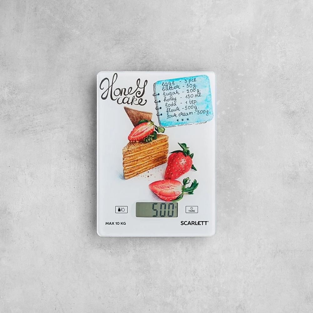 Весы кухонные SCARLETT SC-KS 57 P76 медовик