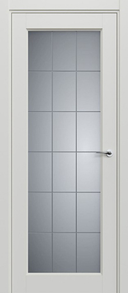 Межкомнатная дверь Статус 552 Белое Английская решётка Белый жемчуг