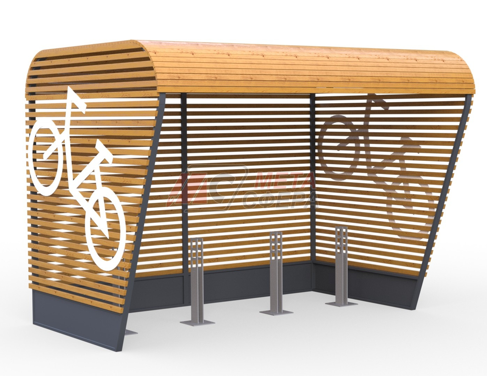 Велопарковка с навесом