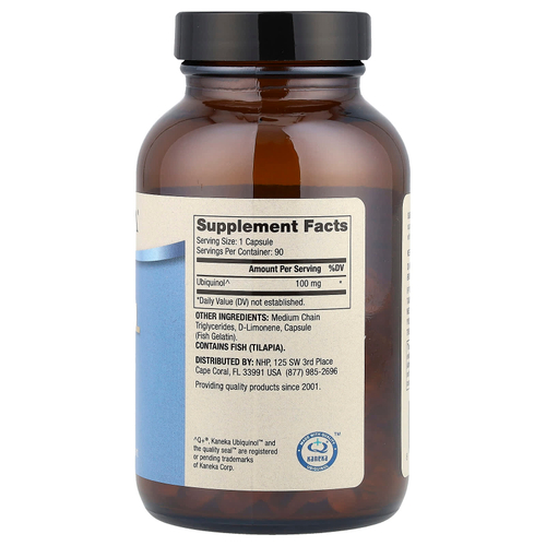 Dr. Mercola, Убихинол, 100 мг, 90 капсул