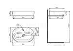 Раковина Santek Одри Round 420x620 отверстие под смеситель 1WH501710