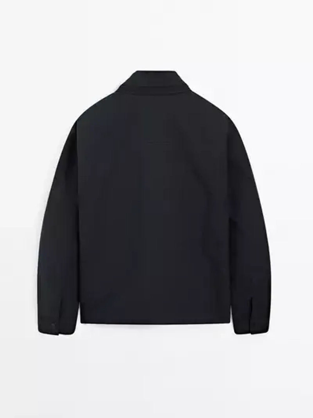 Massimo Dutti Непромокаемая стеганая куртка, темно-синий