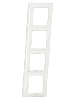 77 4454 Рамка 4 поста белая