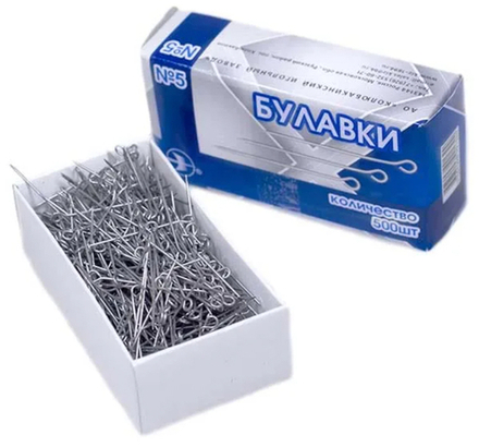 Иглы для закал. №5 НУ   сталь   500 шт  в картонной упаковке