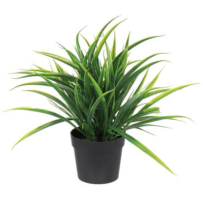 Цветок искусственный декоративный Трава, в кашпо, 28 см, Y6-2074
