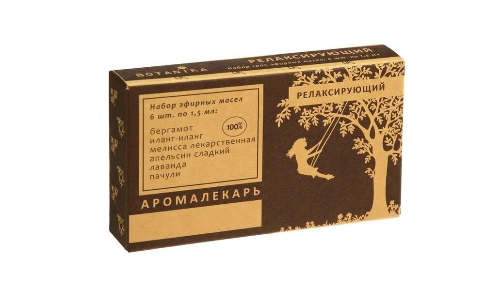 Botanika набор эфирных масел Аромалекарь Релаксирующий 6 шт. 9 мл