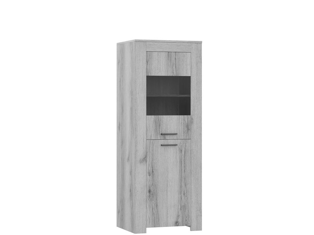 МС Квадро-27 Пенал малый со стеклом ЦРК.КВД.27 Дуб делано темный