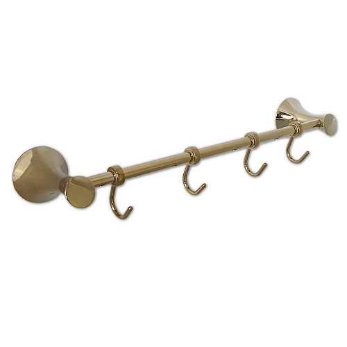 Вешалка MAGNUS 4 крючка Светлое ЗОЛОТО 97205