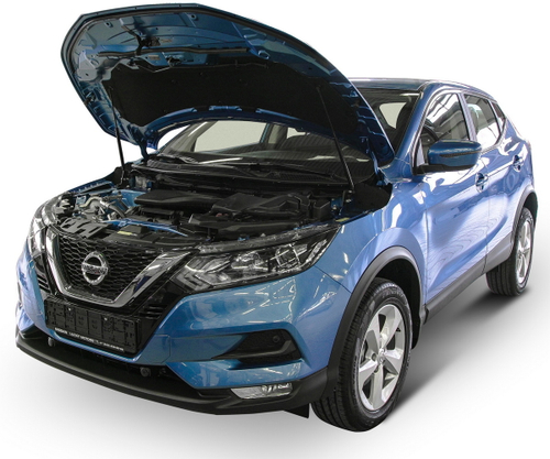 Газовые упоры капота Rival для Nissan Qashqai II 2014-2019 2019-н.в., 2 шт., A.ST.4106.1