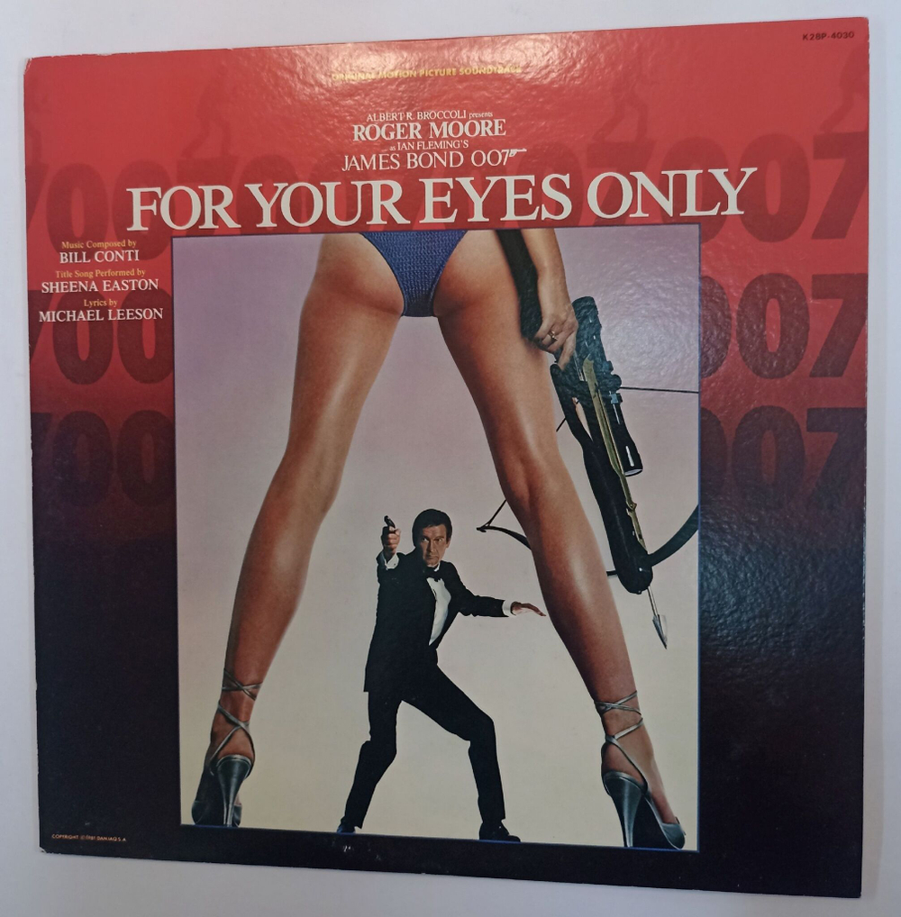 Винтажная виниловая пластинка Bill Conti For Your Eyes Only (Original Motion Picture Soundtrack) (Japan 1981)