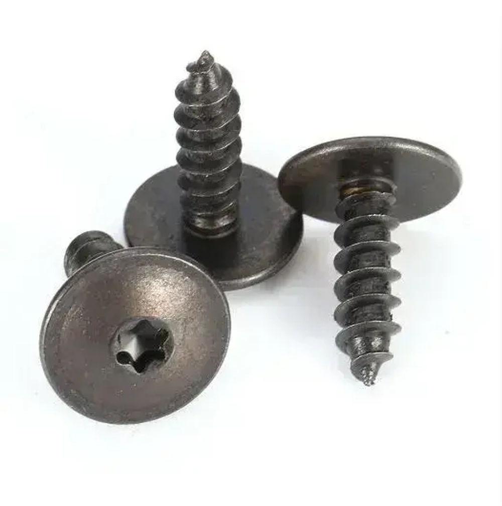 10шт. Саморез для автомобилей VAG / VW / Audi (OEM: N90974701). Черный. 4,7х16мм. Крепеж для автомобилей.