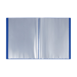 Папка с 40 вкладышами СТАММ А4, 21мм, 500мкм, пластик, синяя