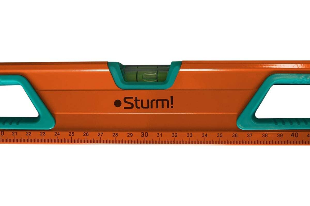 Антиударный магнитный уровень Sturm зеркало, 3 глазка, 600 мм 2015-05-600
