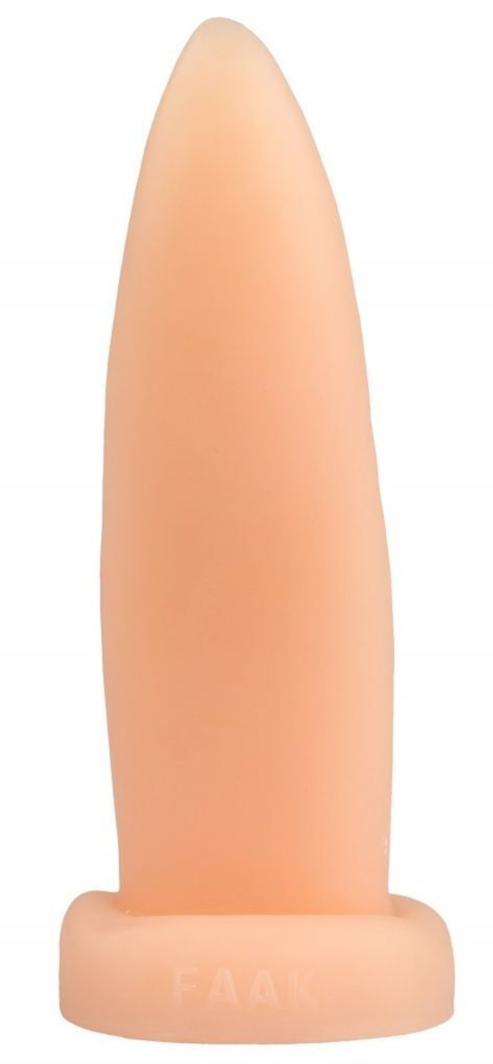 Телесная изогнутая анальная втулка-язык - 21 см. (Цвет: телесный)