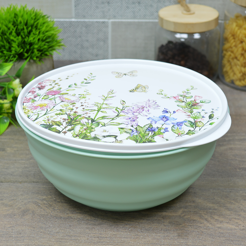 Миска 3,2л с крышкой "Latina. Цветущий луг" микс