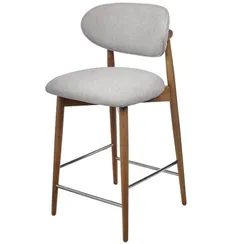 Полубарный стул Mod, орех, серое букле