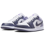 Jordan Air Jordan 1 Cushioning Low top Vintage Basketball Shoes Men's Purple White