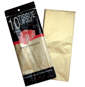 Бумага тишью Золото 50х66 см (10 листов)