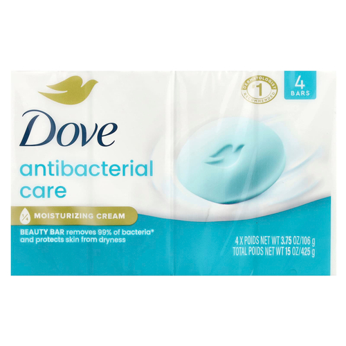 Dove, Мыло для красоты с антибактериальным эффектом, 4 шт., По 106 г (3,75 унции)