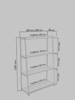 Стеллаж металлический MONO
