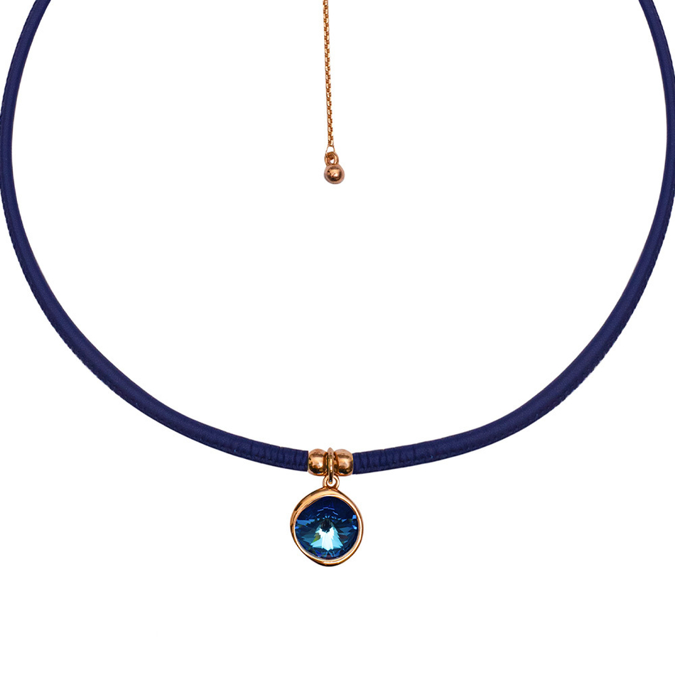 Колье Fiore Luna Royal Blue Delite B1902.23 BL/RG