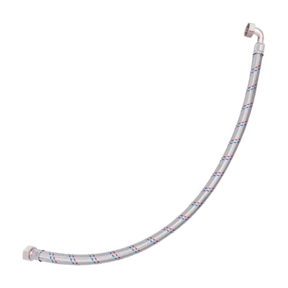 Подводка гибкая BELAMOS 1 x 800 мм нерж.сталь, угловая, о310