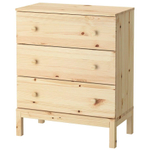 Комод, 76х40х92, Тарва, с ящиками, для одежды и игрушек, деревянный, Ikea