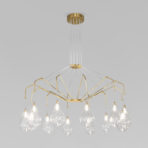 Умная подвесная люстра со стеклянными плафонами 201002/12