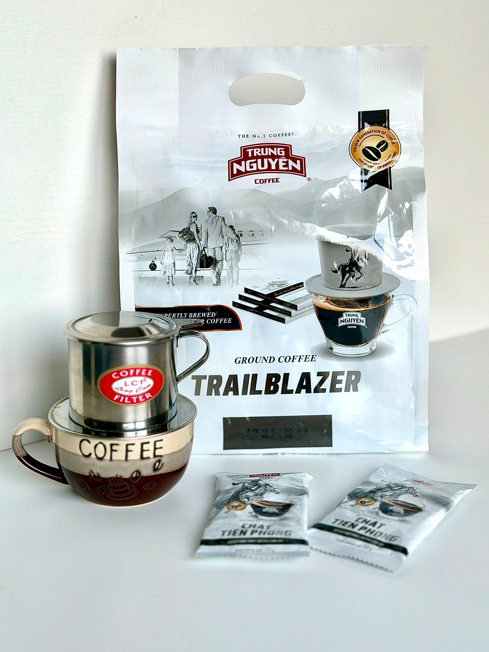 Кофе молотый вьетнамский порционный Trung Nguyen Trailblazer, 30 пак.